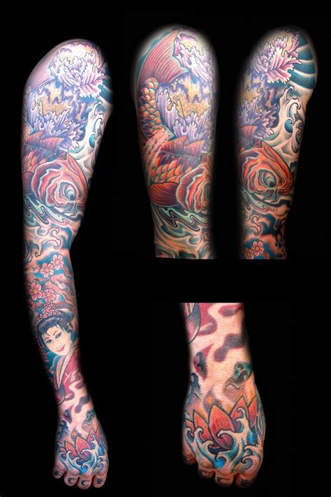 asian tattoo sleeve|More.